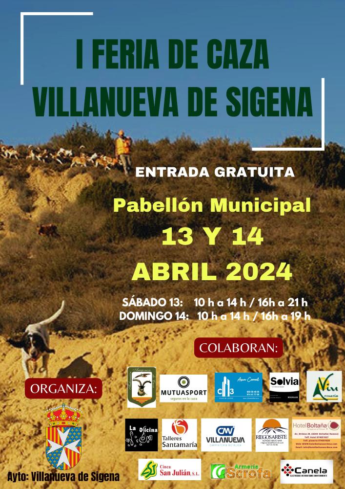 Imagen La I Feria de Caza de Villanueva de Sijena se celebra los días 13 y 14 de abril con 35 expositores y numerosas actividades