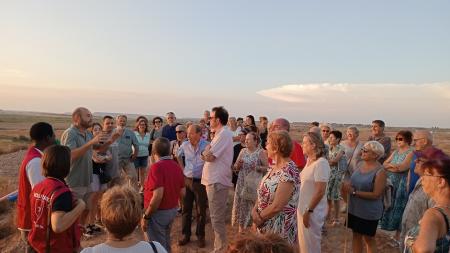 Villanueva de Sijena inaugura su mirador del Meridiano de Greenwich