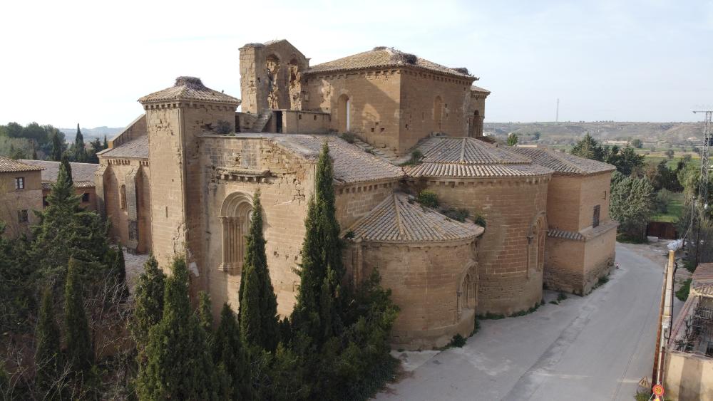 Imagen: Vista general del Monasterio de Sijena